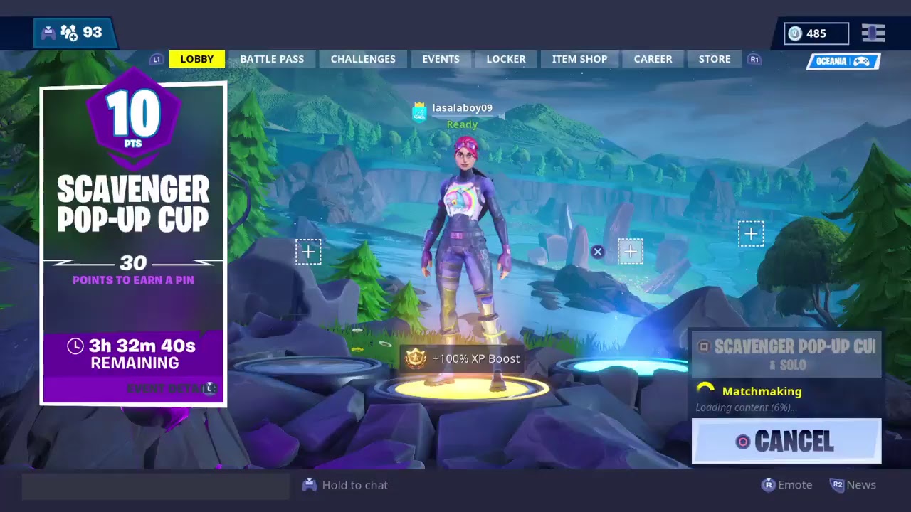 Solo pop up cup tournament LIVE