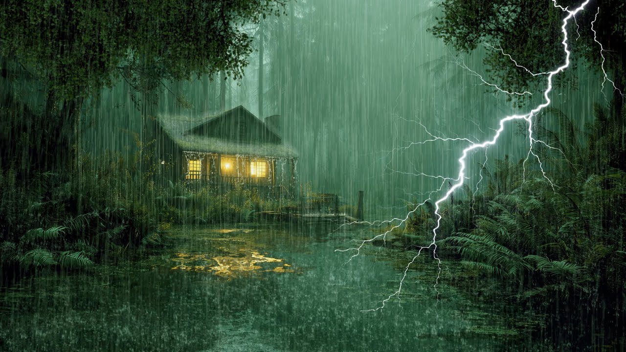 HEAVY RAIN AND THUNDER SOUNDS - DEEP SLEEP | Thunderstorm for Sleeping - Rain Sound Comfort #2