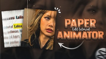 Paper animator trend edit tutorial on capcut (no pro) and nodevideo
