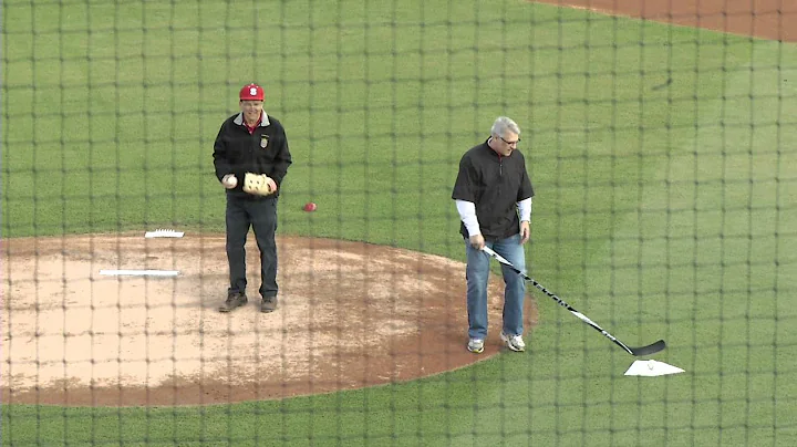 Pat McCrory and Ron Francis throw out first pitch ...