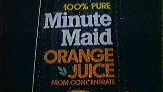 Minute Maid Commercial, Nov 1 1987