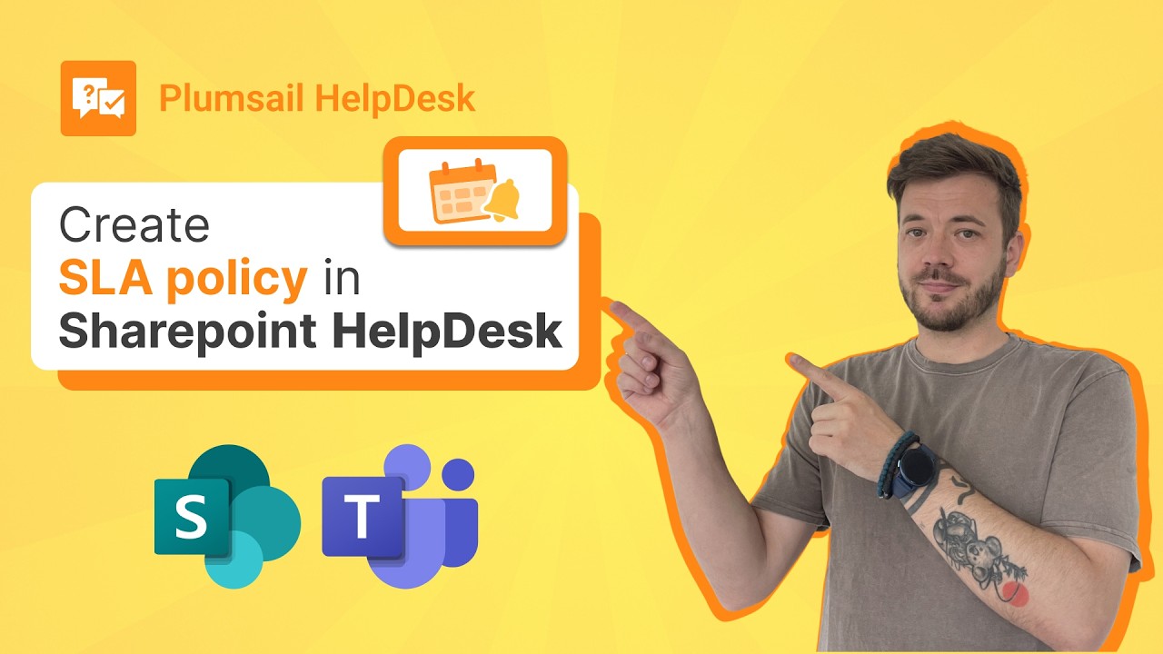 Создание политики SLA в службе поддержки SharePoint.