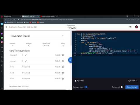 CodeJam2021 Qualification round