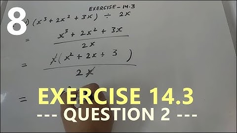 Class 8th Maths: Factorisation Exercise 14.3 Question 2 NCERT solutions for class 8 maths