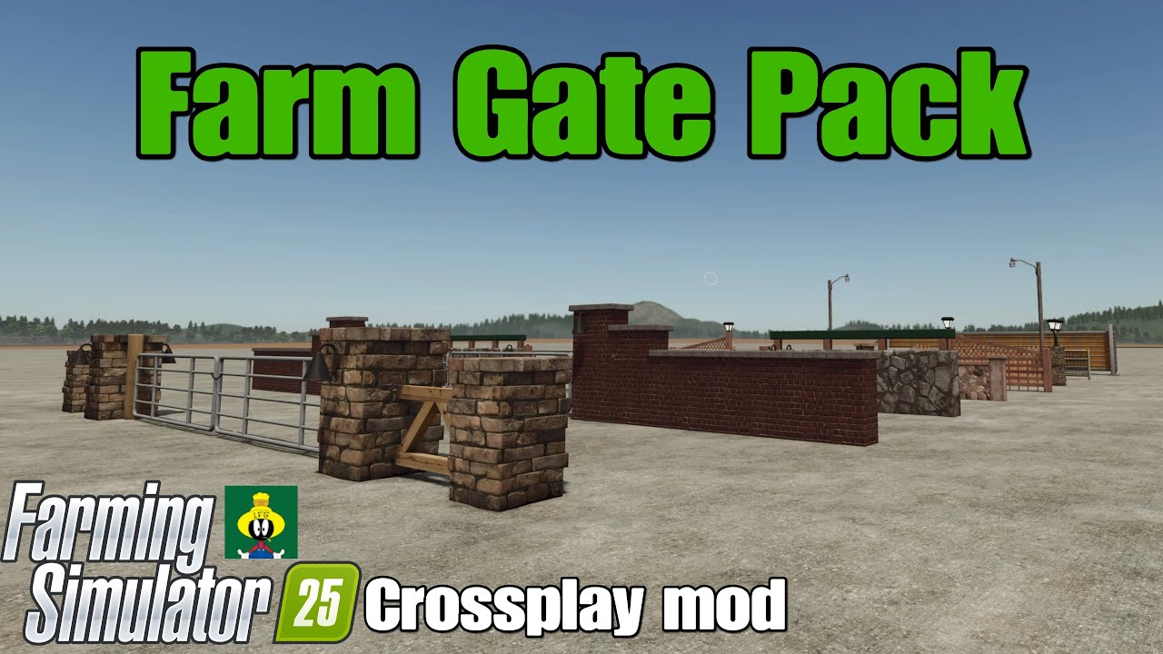 Farm Gate Pack / FS25 crossplay mod - YouTube