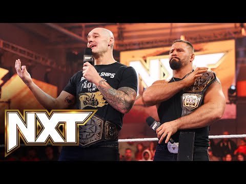 FULL SEGMENT – Bron Breakker and Baron Corbin celebrate winning: NXT, Feb. 20, 2024