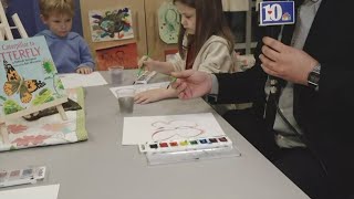 Cool Schools: Trinity kindergarteners paint butterflies for spring!