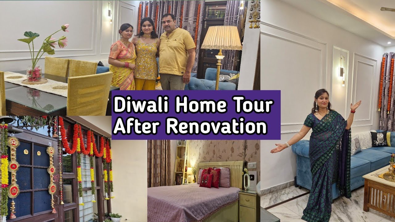 Полностью обновили дом на Дивали🧨💥, Экскурсия по дому после ремонта на Дивали, Творчество Анвеши