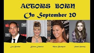 Actors Born On September 20