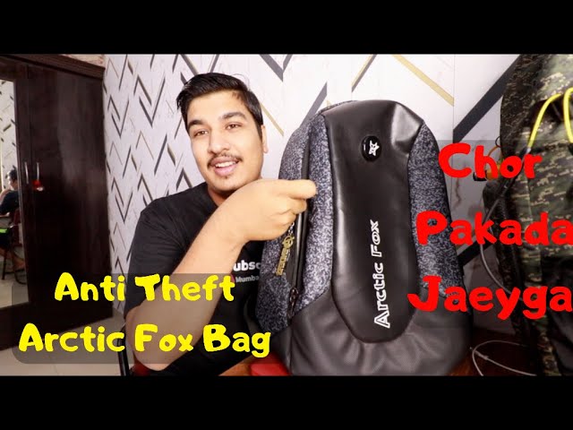 Arctic Fox Slope AntiTheft Black 23 L Laptop Backpack Black  Price in  India  Flipkartcom