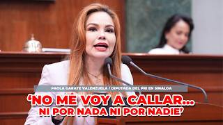 "NO ME VOY A CALLAR...", AFIRMA LA DIPUTADA PAOLA GÁRATE TRAS CORONA FÚNEBRE DEJADA EN SU CASA