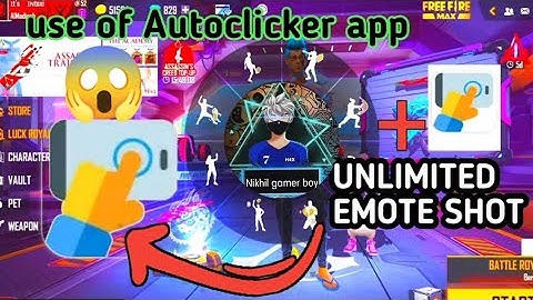 Auto Fast Emote Trick 🥰😱 Auto clicker app 💯 free fire Max #freefiremax #diamonds #shorts #short
