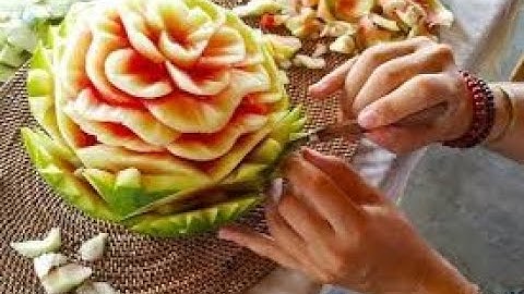 Hướng dẫn CẮT TỈA TRÁI CÂY tết trung thu 2020. Phần 11| THU QUẾ Handmade