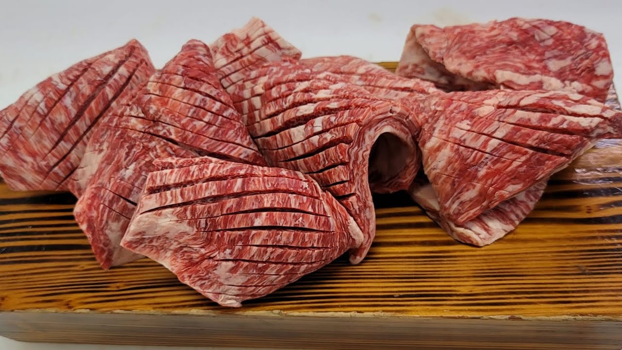 Japanese Wagyu Beef Cutting - The Rarest & Expensive Steak in The World