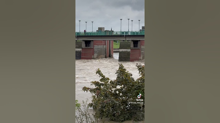 Reißende Fluten an der Gersweiler Schleuse in Saarbrücken #flut #hochwasser #saarbrücken