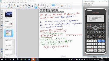 COSBICMATHS BINOMIAL HYPOTHESIS TESTING