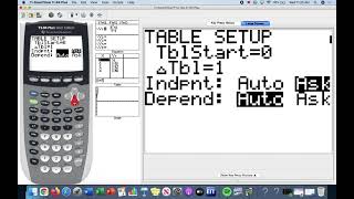 Limits -Create Table of Values with TI-84