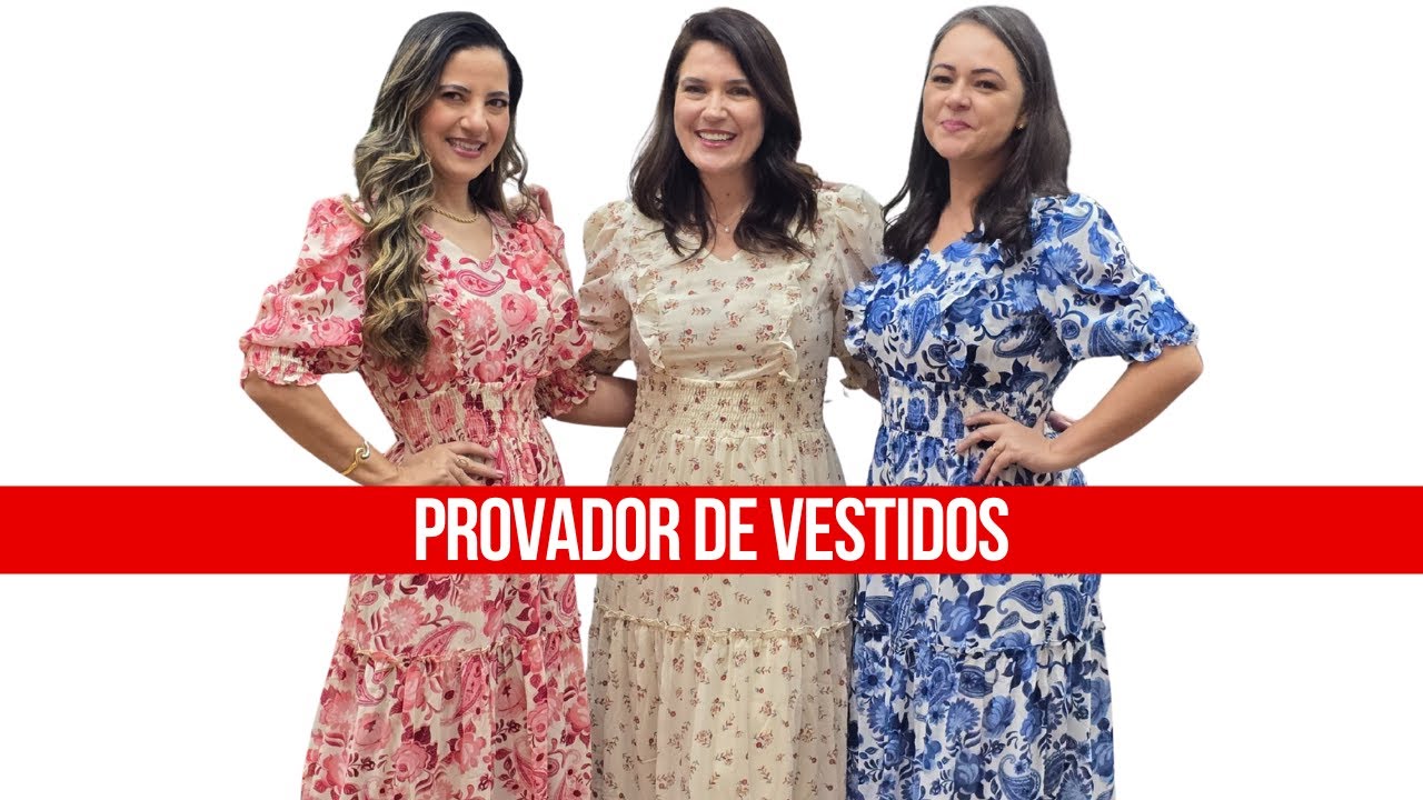 Provador Moda Cristã na Querem Vestidos | Vestidos Longos Elegantes e Evangélicos
