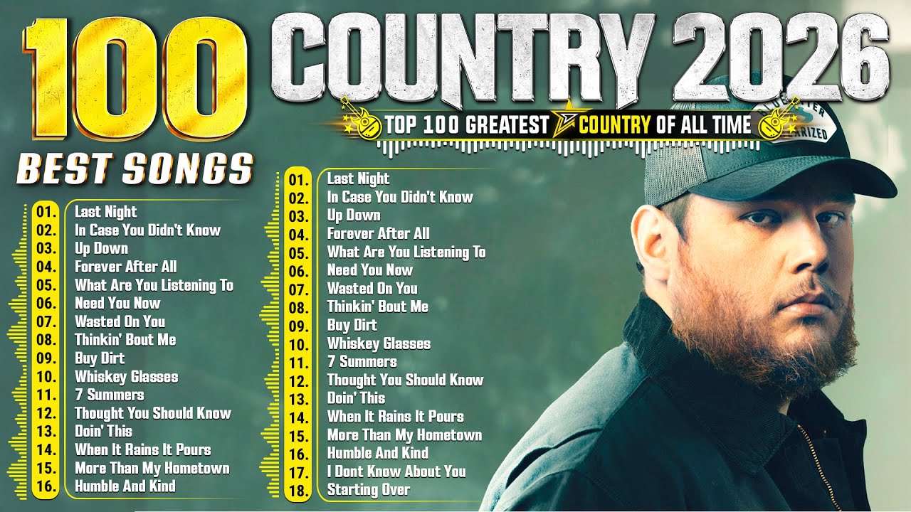 Top Country Songs 2026 🎶 Luke Combs, Luke Bryan, Jason Aldean, Chris Stapleton, Morgan Wallen