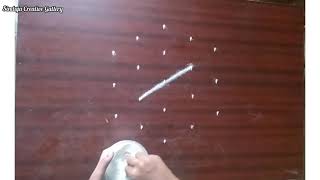 Simple Creative Rangoli Design (5 ×3) //New designs.... screenshot 4