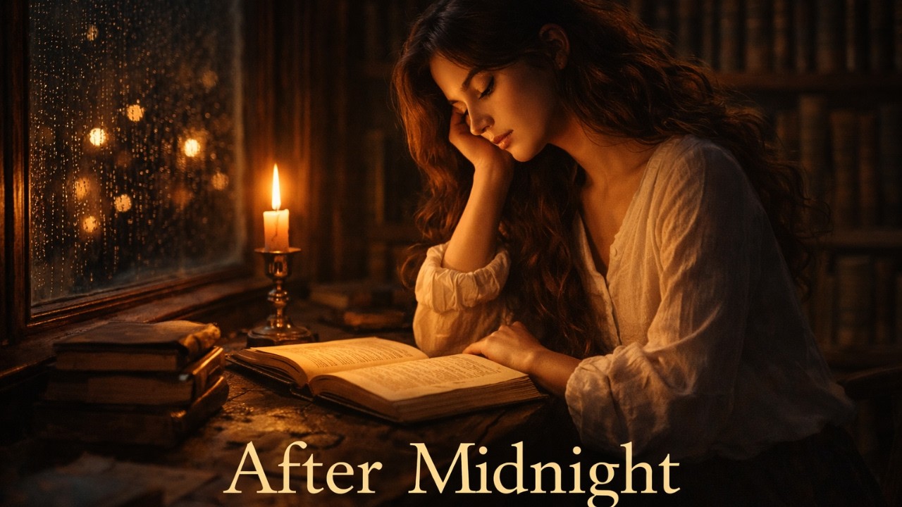 It’s 2AM and You’re Still Studying in the Library 🌧️📖 | Dark Academia Lofi