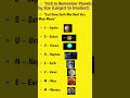 Crazy GK Trick to Remember Planets by Size 🌍 | Solar System Facts | Topper Student // shorts