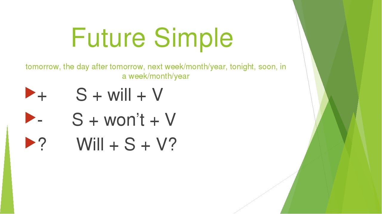 Arrive future simple