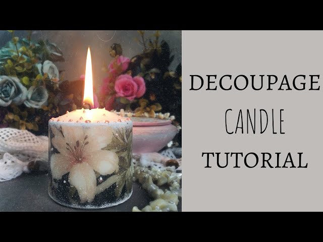 Aleene's Original Glues - How to Make Dried Flower Candles with Decoupage  Glue
