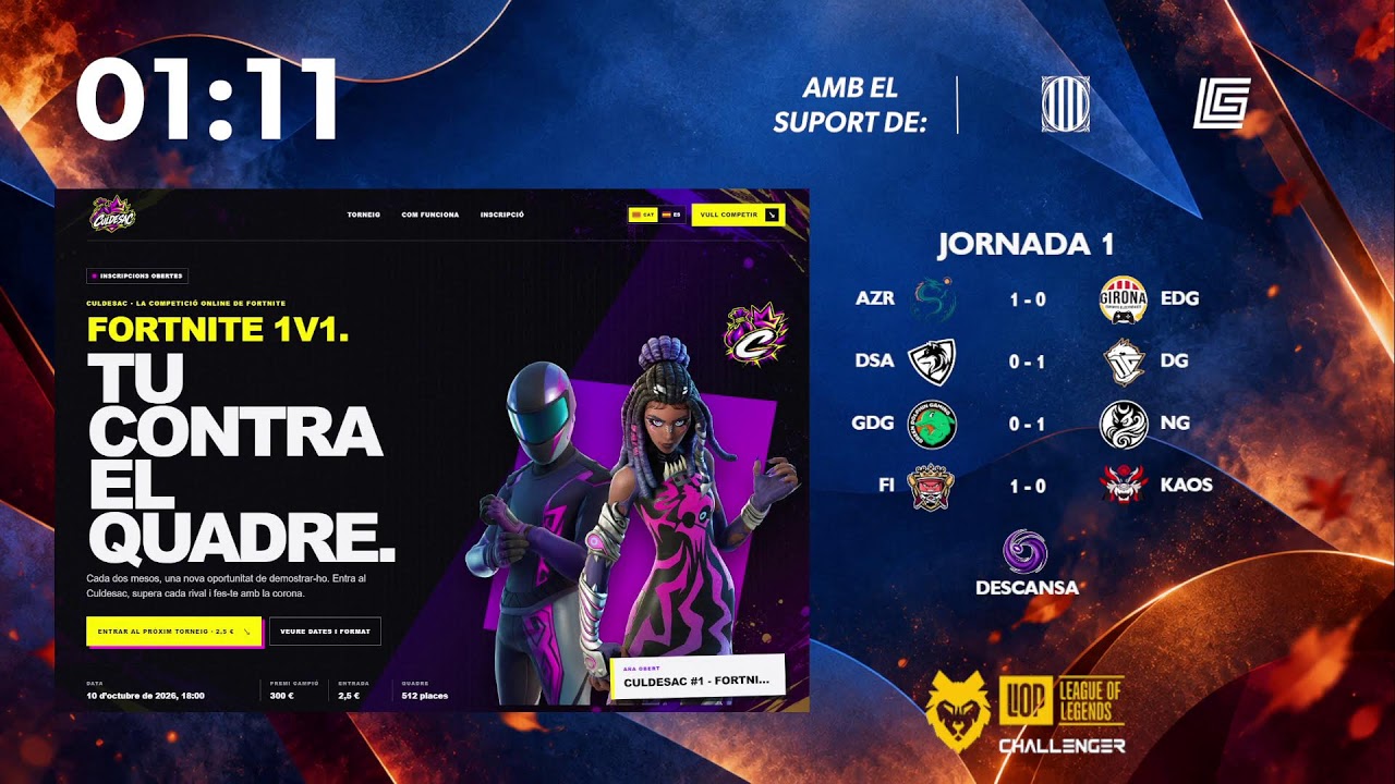 LIOP CHALLENGER LOL | JORNADA 1 | SPLIT TARDOR 2026