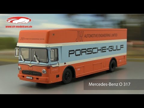 ck-modelcars-video: Mercedes Benz O 317 Porsche Gulf