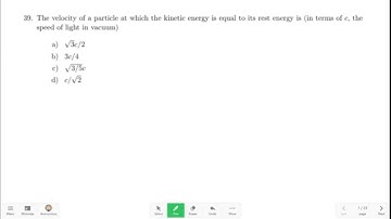 JEST PYQ Solved | Special Theory of Relativity PYQ | Total Energy and Rest Energy | CSIR NET, GATE