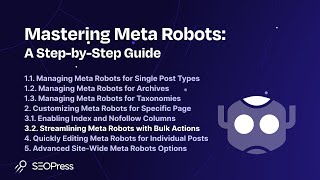 Streamlining Meta Robots with Bulk Actions with SEOPress