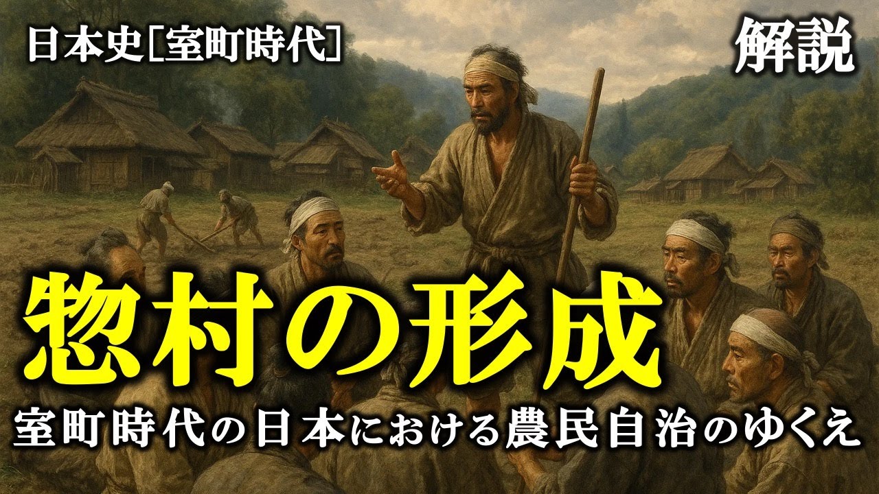 【惣村の形成 】室町時代の日本における農民自治のゆくえ【室町時代:日本史】 - YouTube
