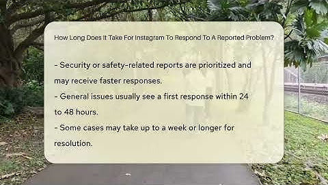 How Long Does It Take For Instagram To Respond To A Reported Problem? - Everyday-Networking