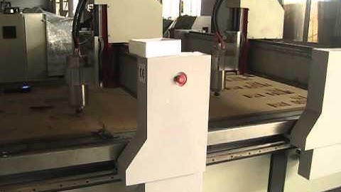cnc router with double gantry processing