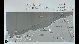 a clip from the SUP foiling Maliko downwind run practice race on 2 29 24 in Maui