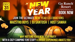 How about extending New Year 2025 party with a camping tent stay? Enjoy a truly unique experience!