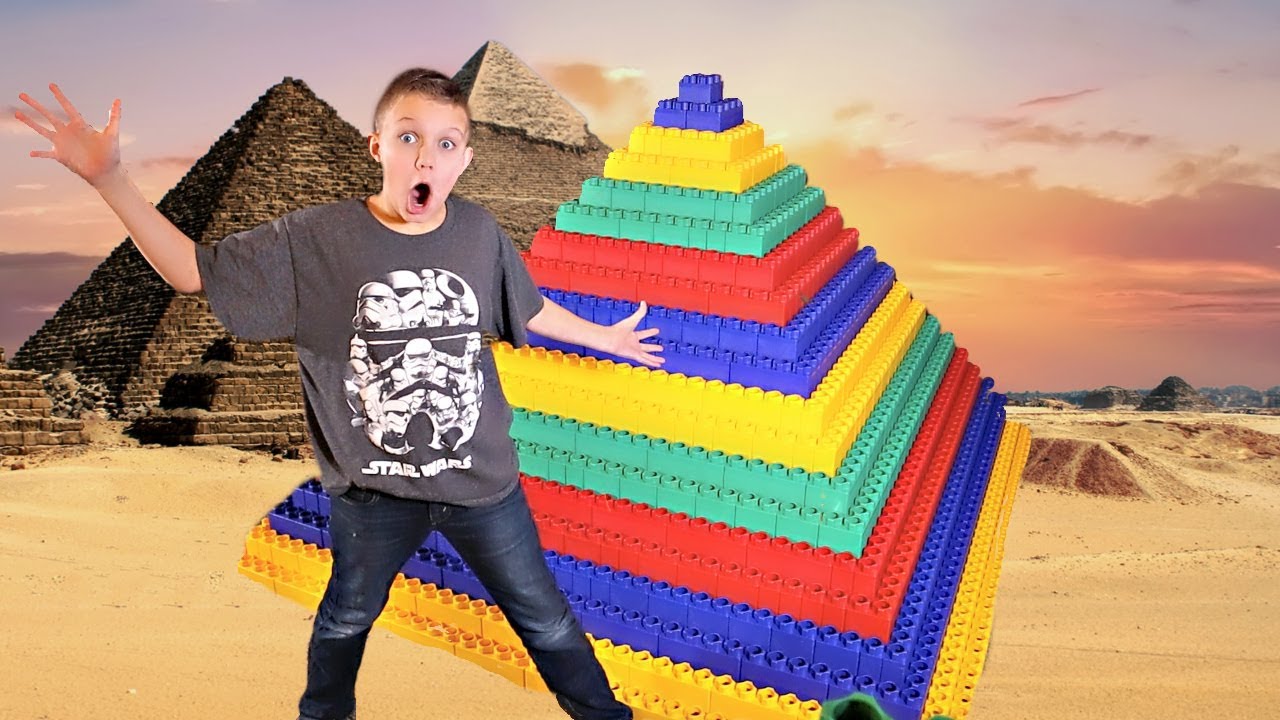 GIANT LEGO Pyramid Fort! - YouTube