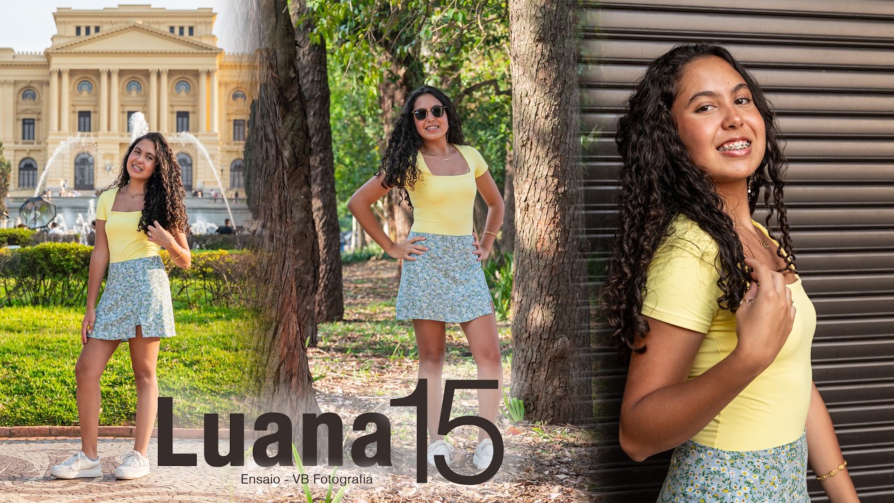 Ensaio 15 anos - Museu do Ipiranga - Debutante Luana - VB Fotografia