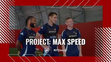 Who is the quickest Arsenal player? Sterling, Zinny & Kiwior take on the Project Max Speed Challenge