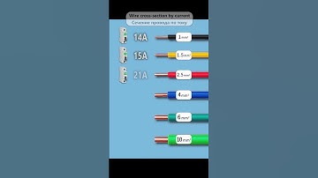 Wire cross-section for current 220v #electric
