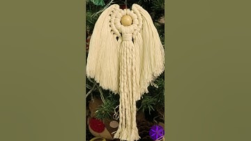 😇 Anjo de Macramê! Tutorial👆#macrame #natal #tutorialmacrame #macramepassoapasso #anjos