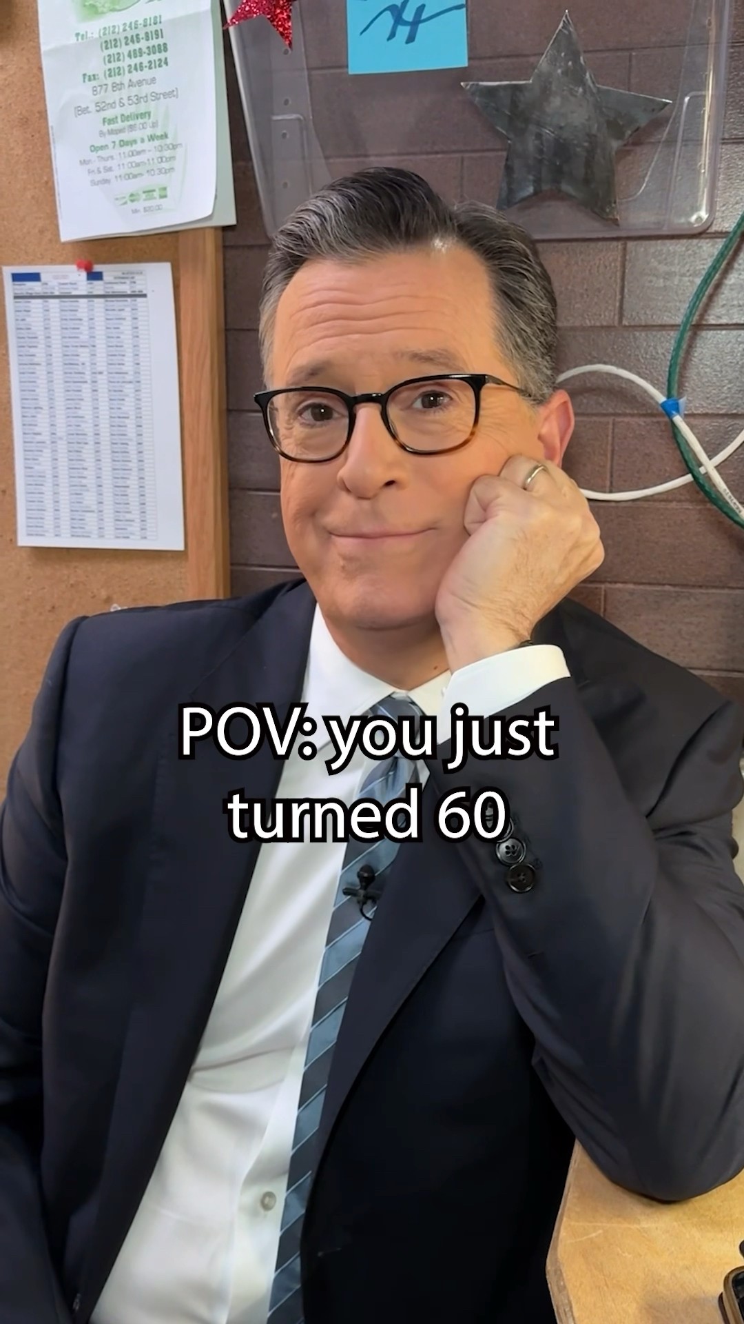 Stephen Colbert is 60 today! Happy Birthday to our host - you don’t look a day over 29. ? #shorts