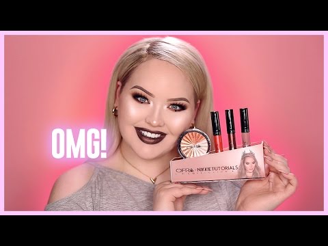 *REVEALING* The OFRA x NIKKIETUTORIALS Collection! OFRA and I teamed up to bring you three liquid lipstick shades and my highlight wheel called EVERGLOW!