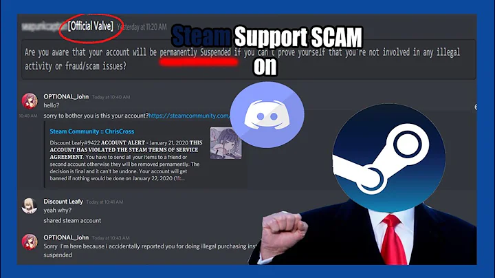 This STEAM support SCAM is  everywhere on DISCORD