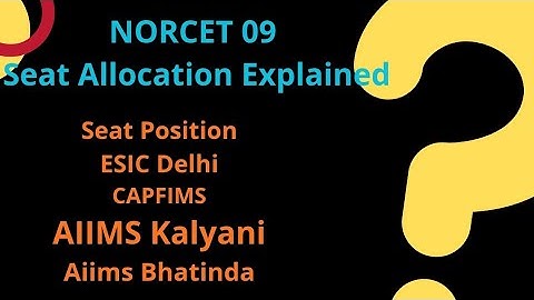 NORCET 09 Seat Allotment 2025 | Step  by Step Counselling Document Verification 