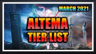 March 2021 Tier list from Altema JP! [FFBE] x [Final Fantasy Brave Exvius]