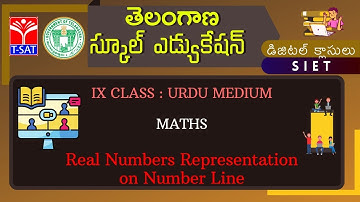 T-SAT || SIET || IX Class - U/M || MATHS : Real Numbers Representation on Number Line