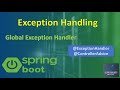SpringBoot Exception Handling | Global Exception Handler | @ExceptionHandler@ControllerAdvice