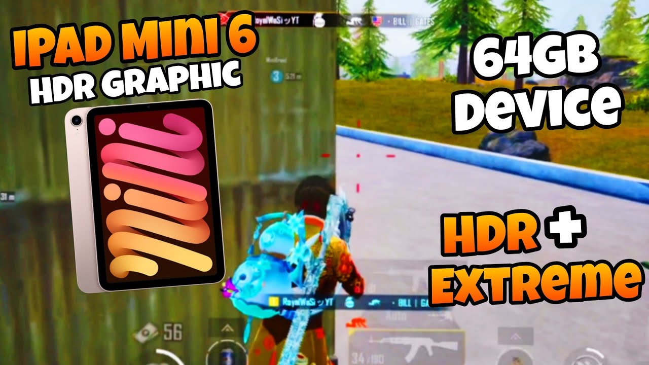 IPAD MINI 6 IN 2025 64GB 🔥/HDR+Exrteme PUBG Graphics Test😍/ NEW IOS 18. ...